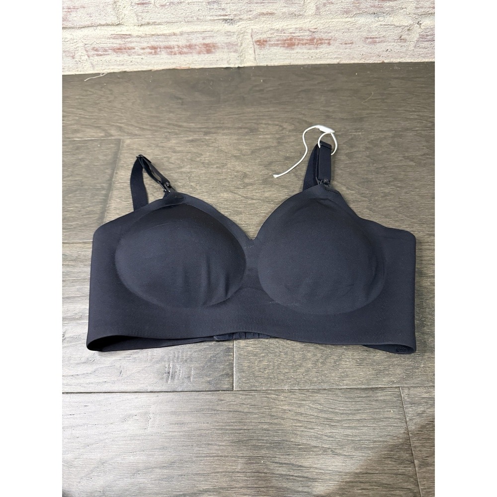 Momcozy Size M Womens Black Wireless Back Closure Bralette‎